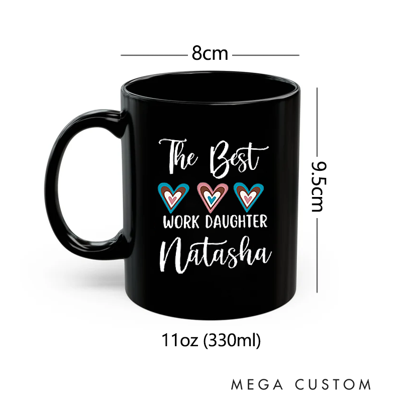 Personalized Office Worker Mug Gift the Best Work Daughter Mug Appreciation Gift for Coworkers