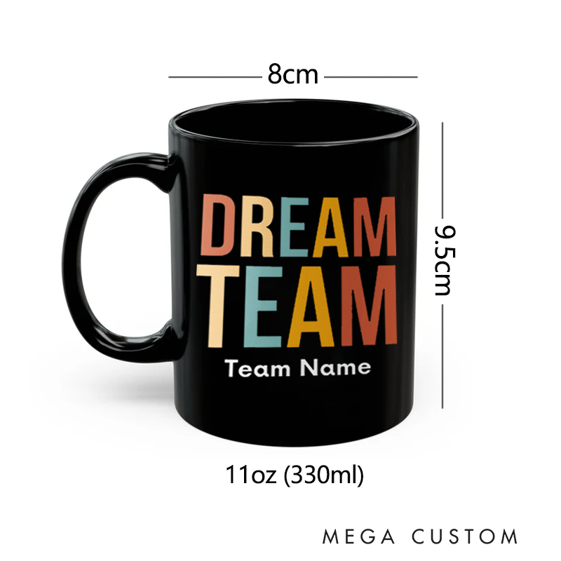 Personalized Office Worker Mug Gift Dream Team Appreciation Gift for Coworkers Mug Appreciation Gift for Coworkers