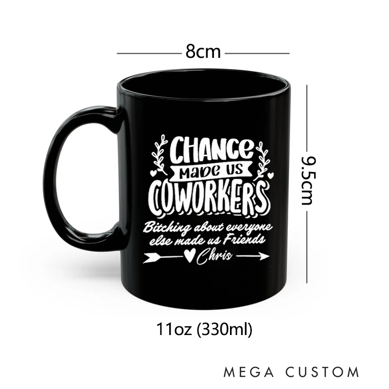 Personalized Office Worker Mug Gift Chance Made Us Coworkers Mug Appreciation Gift for Coworkers