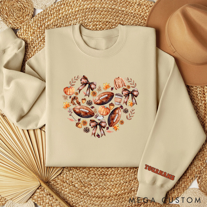 [Copy]Personalized Ghostly American Football Sweatshirt with Custom Name and Number, A Perfect Blend of Spooky and Sporty