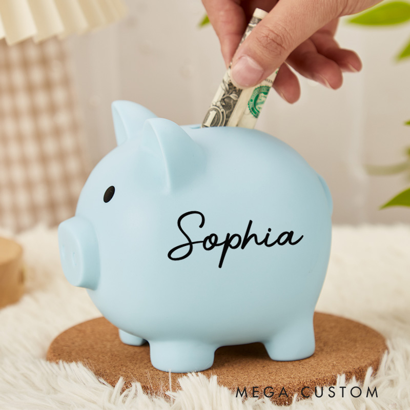 Personalized Large Piggy Bank Piggy Bank for Girls or Boys Piggy Banks Birthday Gifts 