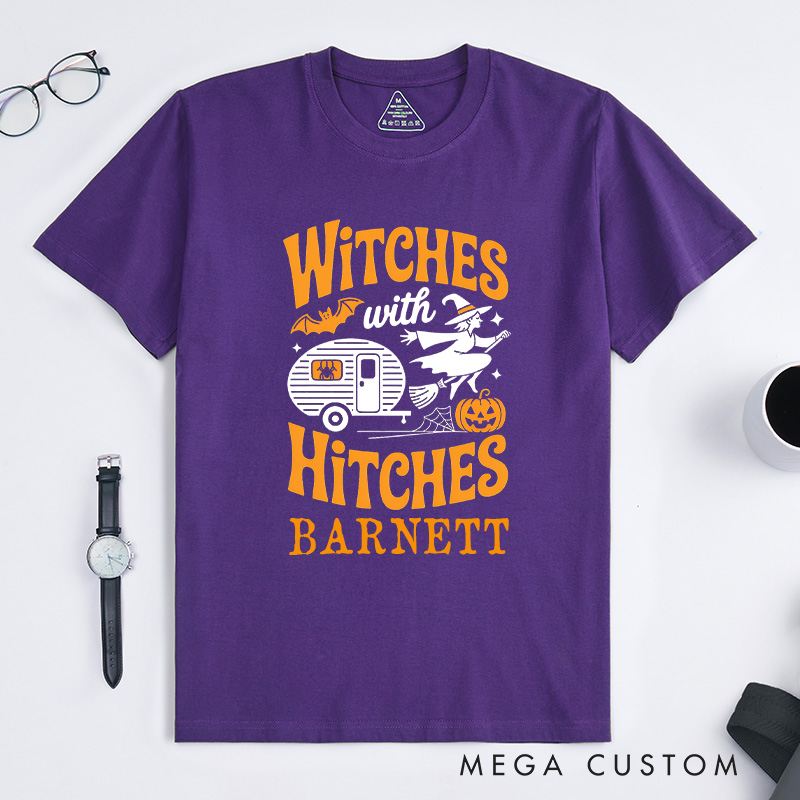 Personalized Camping Halloween Funny Witch Essential T-Shirt Camping Car Rv Pumpkin T-Shirt Gift Outdoor