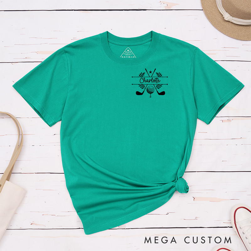 Personalized Golf T-Shirt with Custom Name Perfect Gift for Golf Fans Customizable Golf Apparel