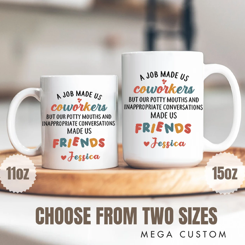 Personalized Office Worker Mug Gift a Job Made Us Coworkers Appreciation Gift for Coworkers