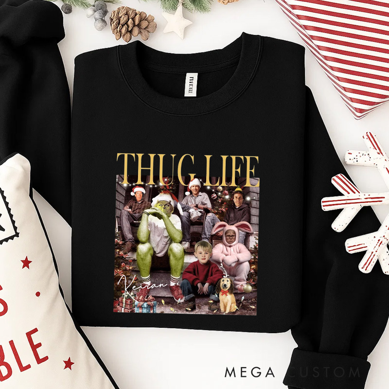 Personalized the Christmas Club Movie Classic Sweatshirt Vintage Holiday Movies Crewneck Family Movie Shirt
