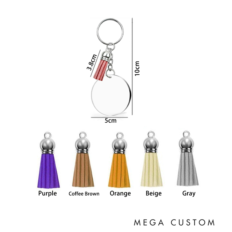 Personalized Acrylic Tassel Keychain for Nurse Customized Wife Mom Nurse Design Keychain Nurse Week Gift