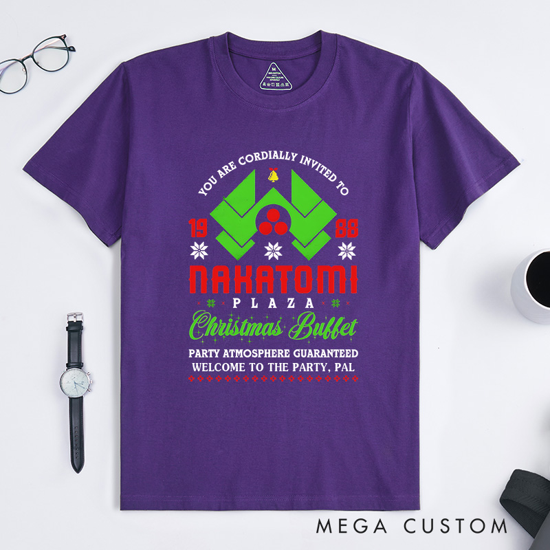 Personalized Christmas Buffet T-Shirt Retro Movie Enthusiasts Christmas Gift for Geek Nerd