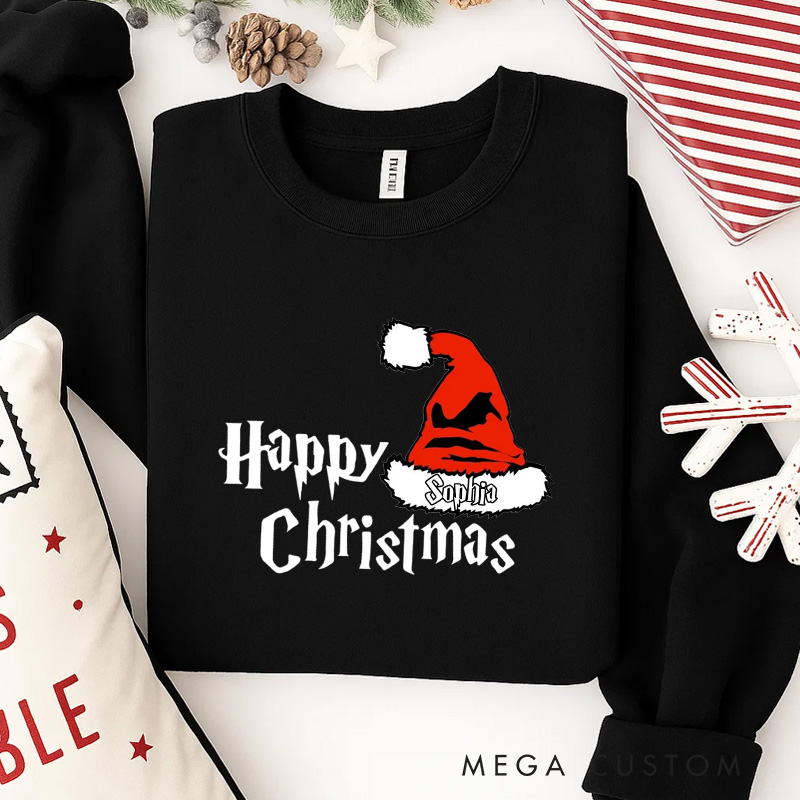Personalized Happy Christmas Movies Classic Sweatshirt Fantasy Magic Film Crewneck Movie Holiday Shirt