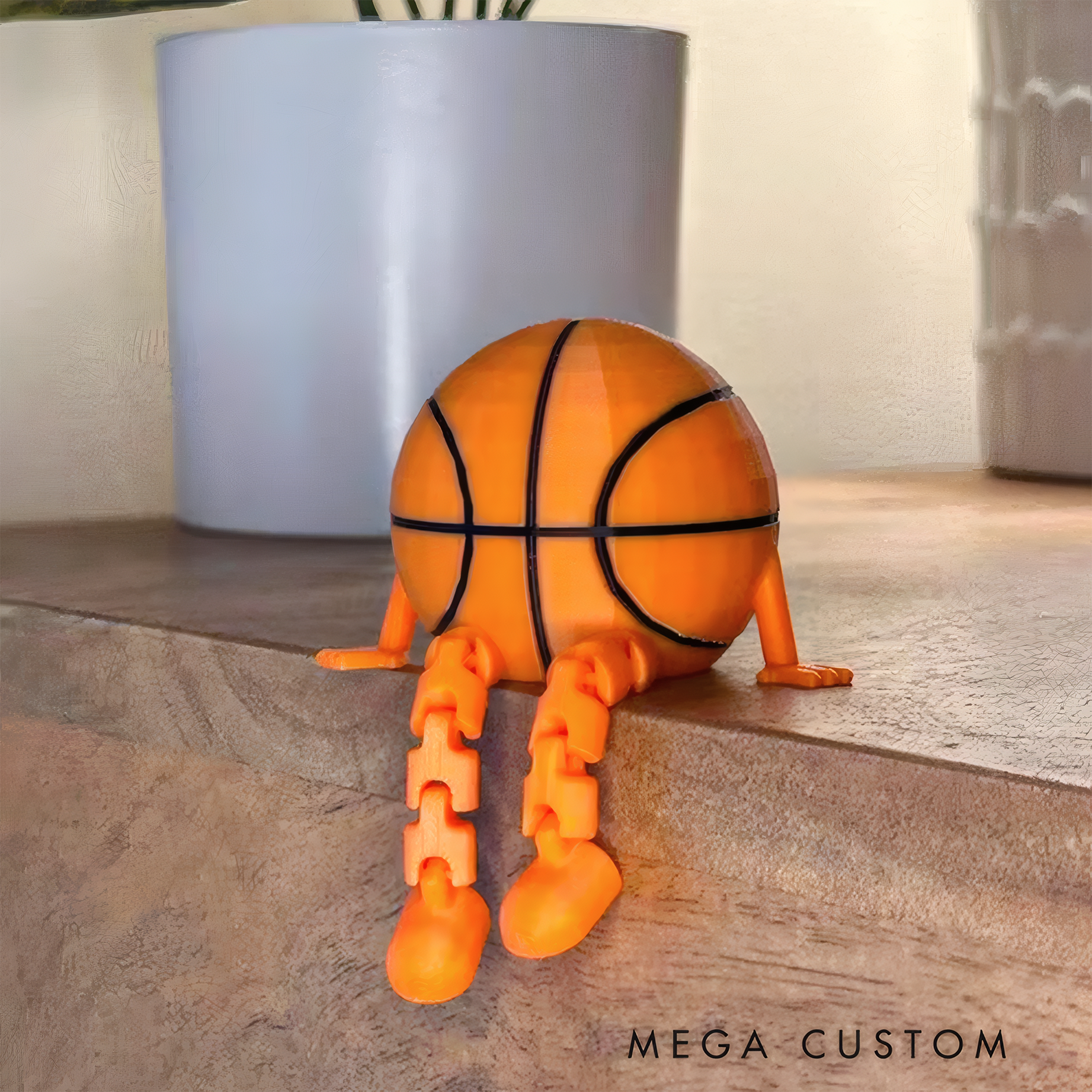 Personalized Basketball Football Volleyball Sports Ball Themed Figurines Creative 3D Printed Decorations
