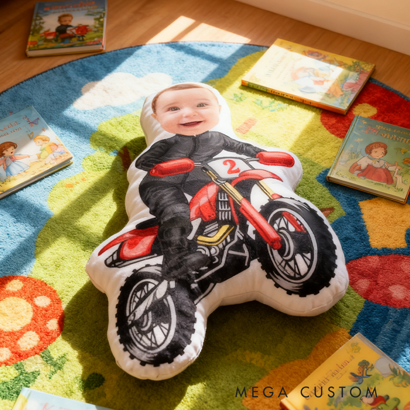 Personalized Racing Driver Pillow with Custom Photo Graphic 3D Print Pillow 