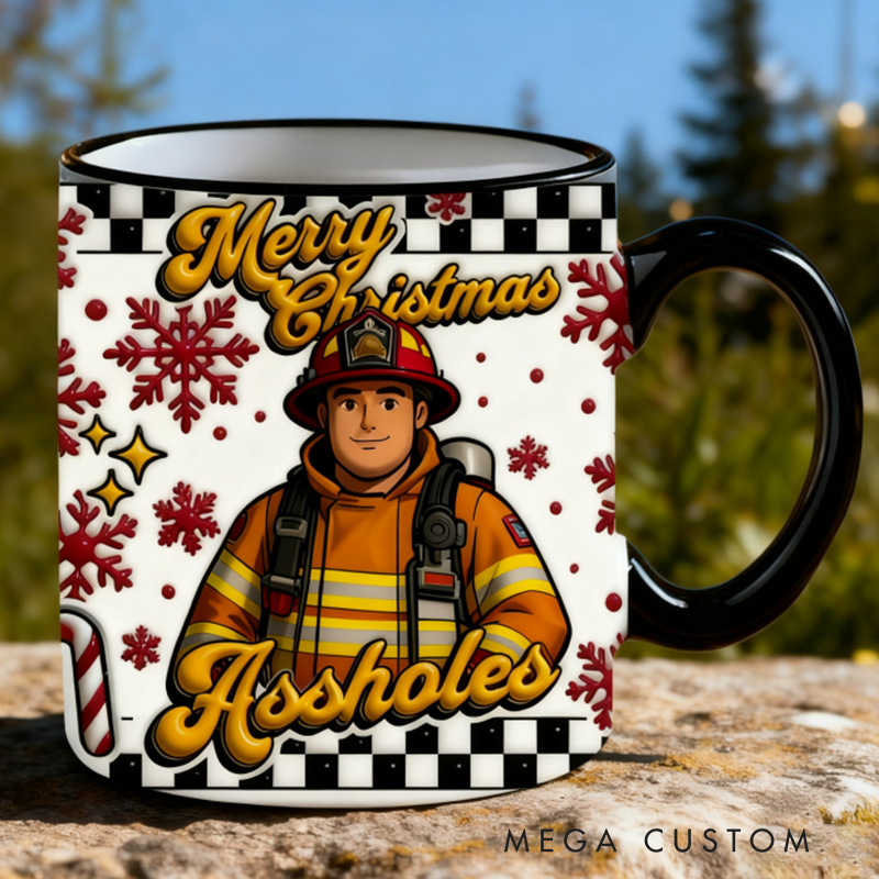 Personalized Firefighter Mugs Custom Firefighting Themed Mug for Boys