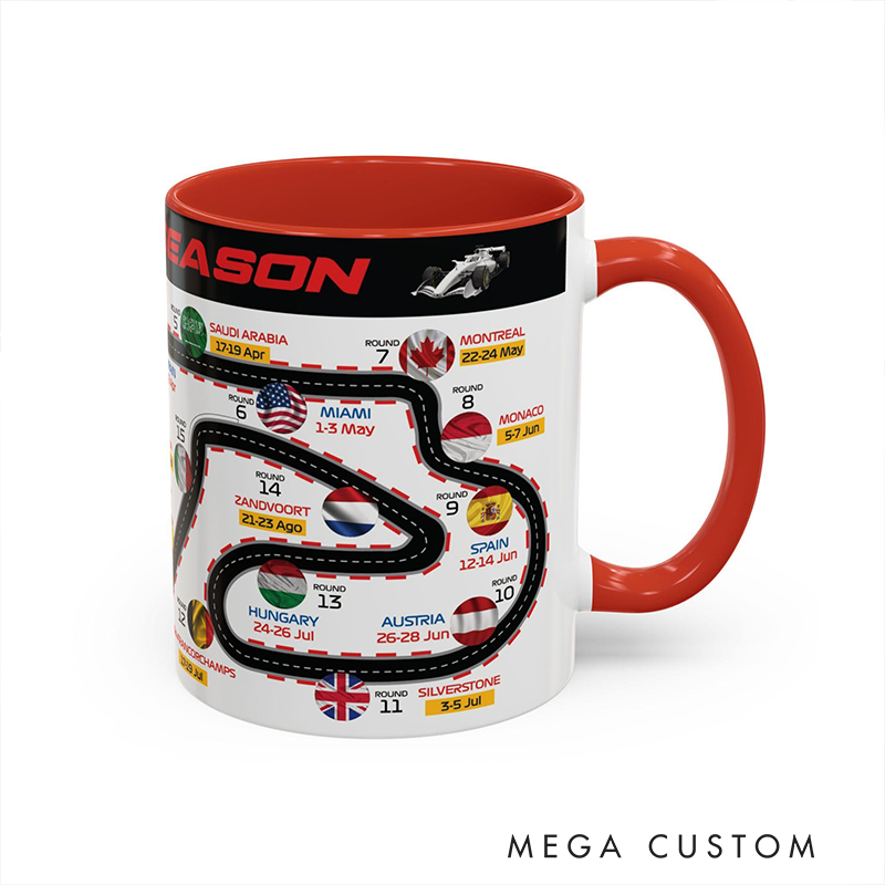 Personalized The Race Season 2026 Mug Racing Themed Mug Custom Racing Speed Lover Mug Xmas Gift 