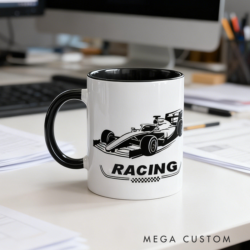 Personalized Racing Mug Custom Name Mug Xmas Gift