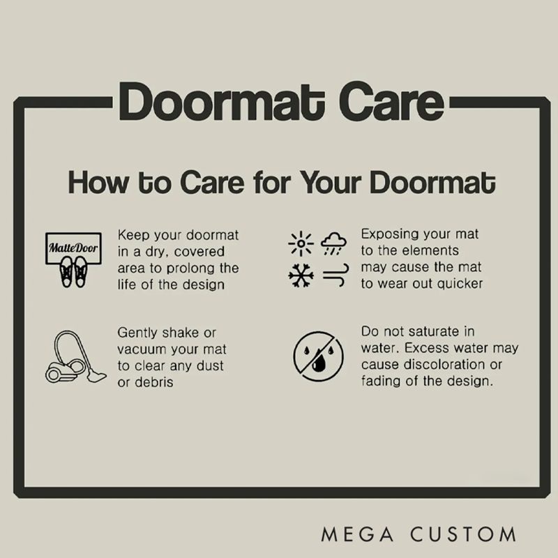 Personalized Checkered Flag Racing Doormat Funny Unique Welcome Mat