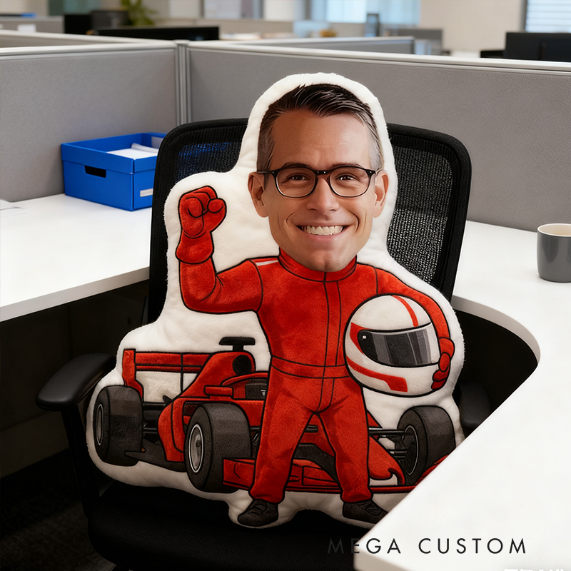 Personalized Racing Driver Pillow Xmas Gift Racing Lover Gift Custom Photo Graphic 3D Print Pillow 