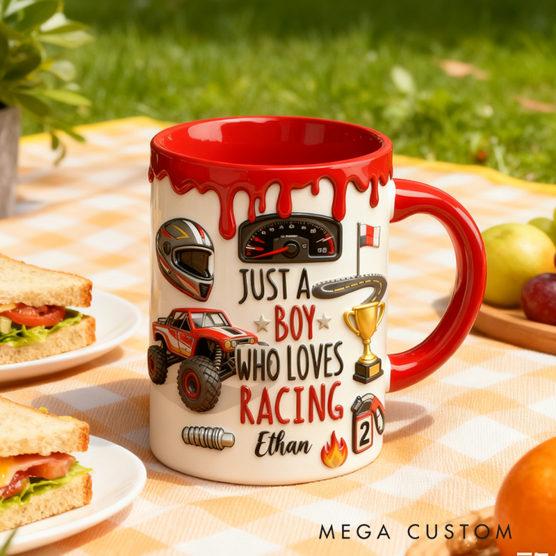 Personalized Racing Themed Mug Custom Racing Speed Lover Mug Xmas Gift 