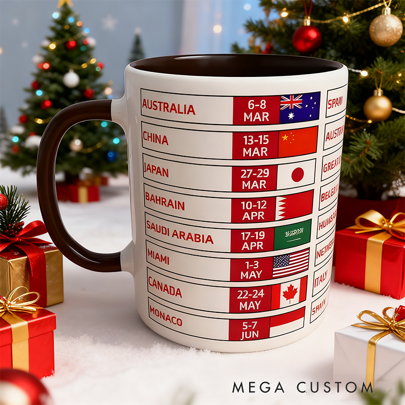 Personalized The Race Season 2026 Mug Racing Themed Mug Custom Racing Speed Lover Mug Xmas Gift 