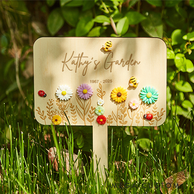  Personalized Memorial Garden Stake Wood Loss of Loved One Bereavement Gift Outdoor Tree Plaque Remembrance Gift 