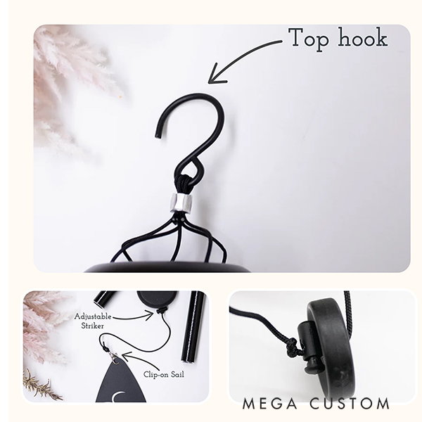 Personalized Listen to the Wind and Think of Me Memorial Wind Chimesfor Loss of Loved One Remembrance Wind Chimes Funeral Gifts