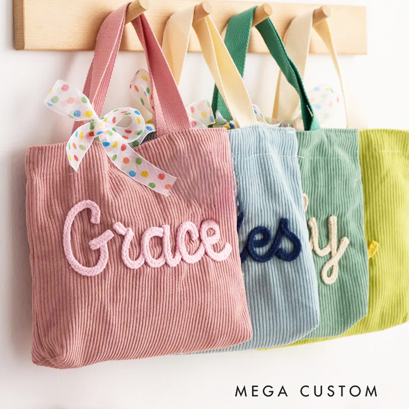 Personalized Handbags Small Bag for Camping Back to School Gift First Day of School Gift for Kids and Toddlers