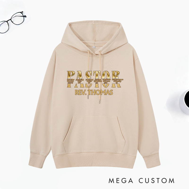 Personalized Pastor Appreciation Classic Hoodies with Name Unisex Hoodies Religious Appreciation Gift for Pastor