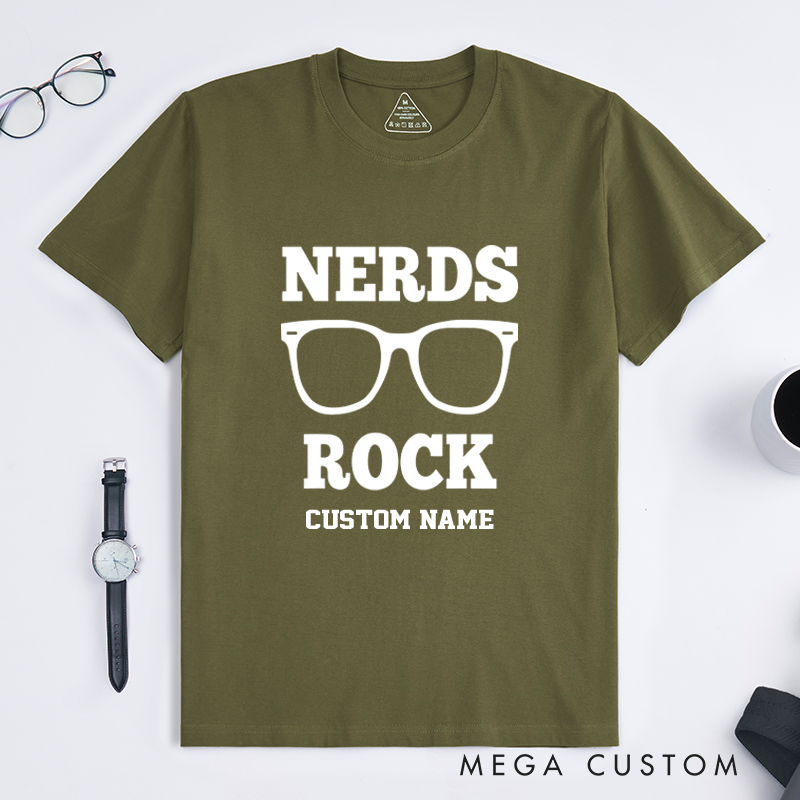 Personalized Nerds Rock T-Shirt Geek Pride Shirt Gift for Geek Nerd