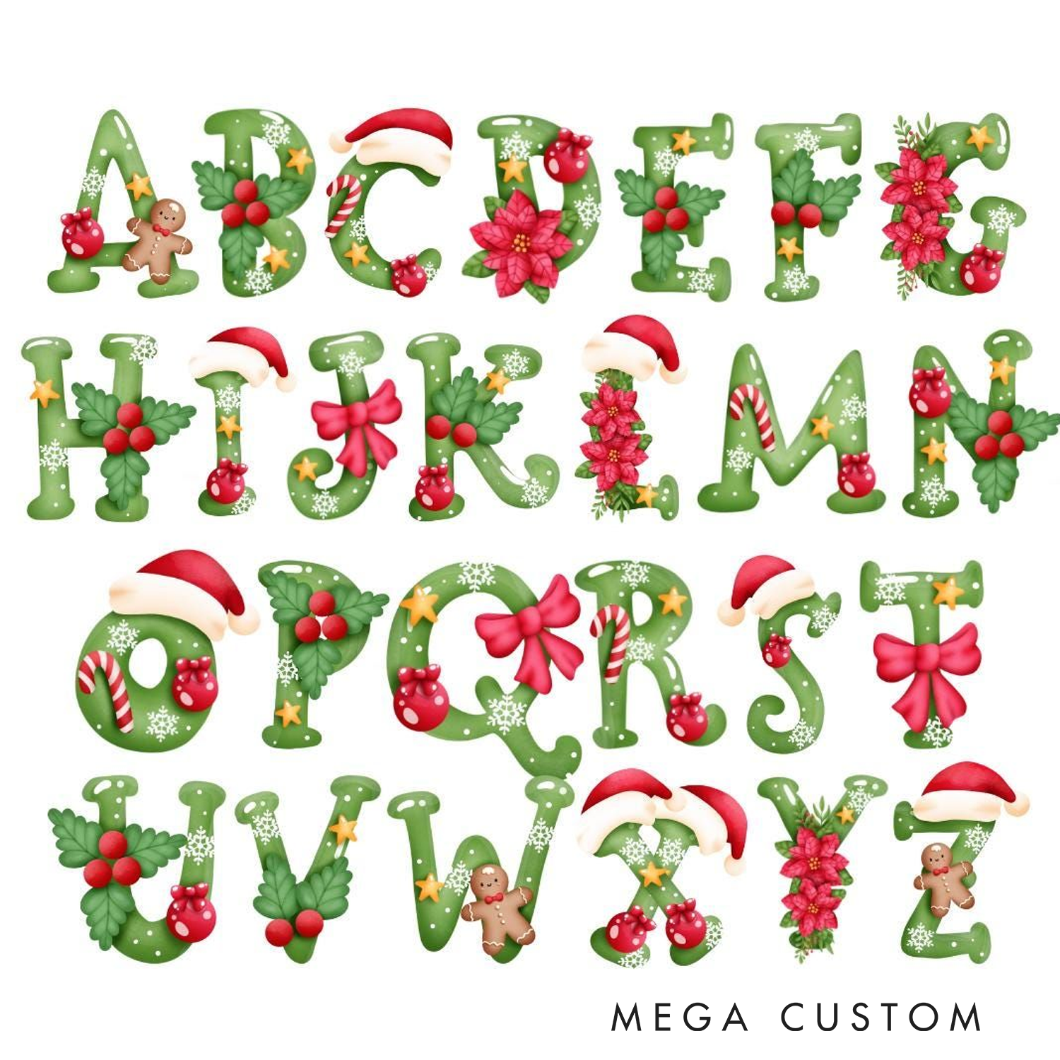 Personalised Christmas Sack Christmas Gift Bag for Him Her Kids Add Name Initial Christmas Gift