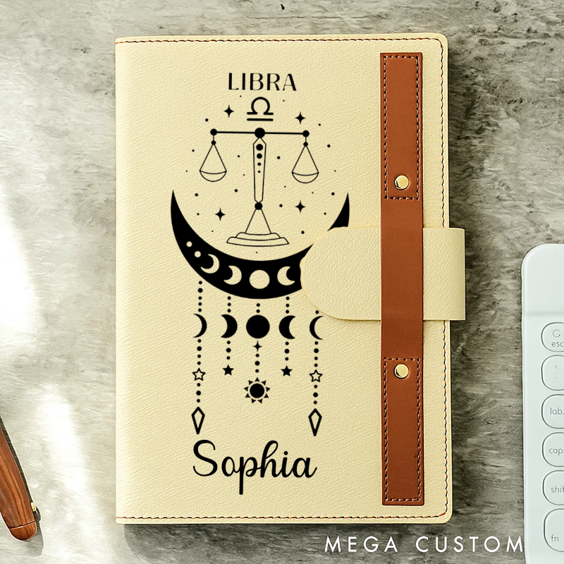 Personalized Zodiac Journal Hardcover Astrology Notebook Writing & Journaling Zodiac Sign Journal Notebook