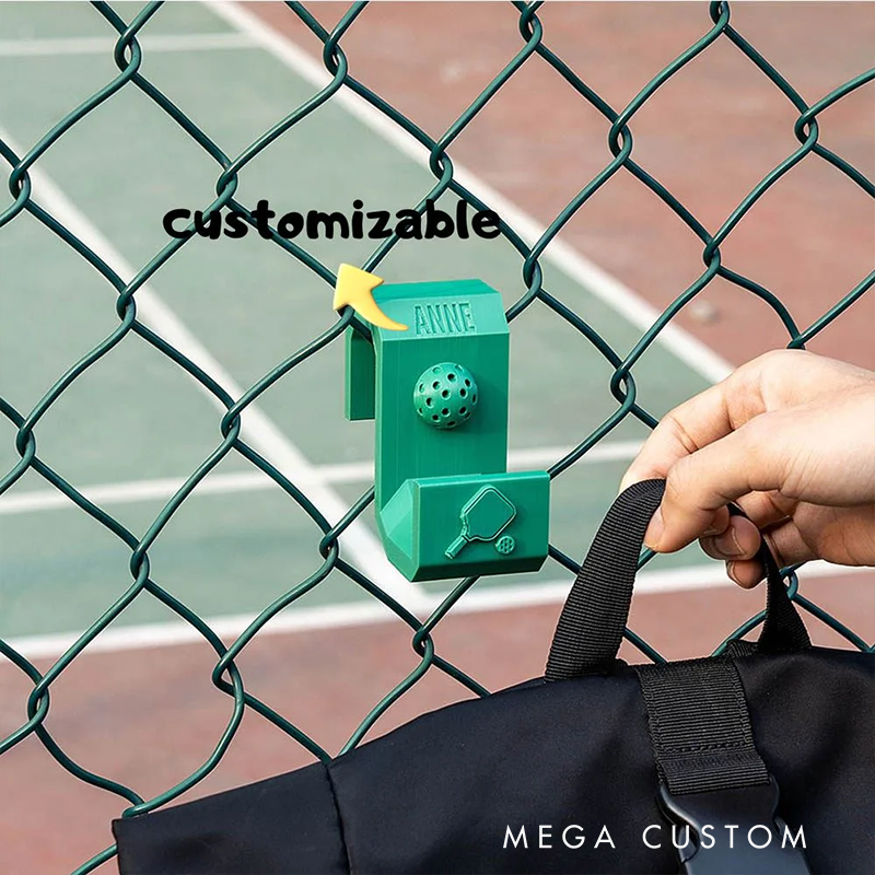 Personalized Sports Fence Hook with Custom Name