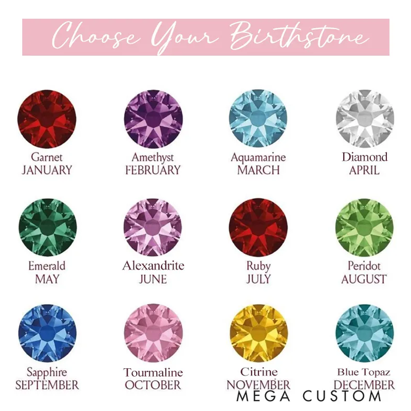 Personalized Zodiac Birthstone Necklace Zodiac Sign Name Necklace Custom Zodiac Necklace Constellation Necklace Birthday Gift