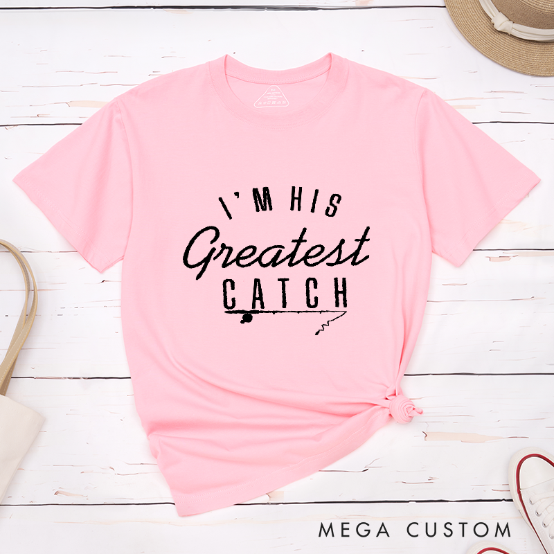 Personalized Fisherman T-Shirt Fisherman Wife T-Shirt Fishing T-Shirt Couples Matching Husband Wife T-Shirt Valentines Day Gift