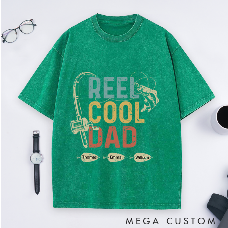 Personalized Fishing T-Shirt Unisex T-Shirt Reel Cool Dad Design Father's Day Gift Perfect Gift for Fisherman on Father's Day