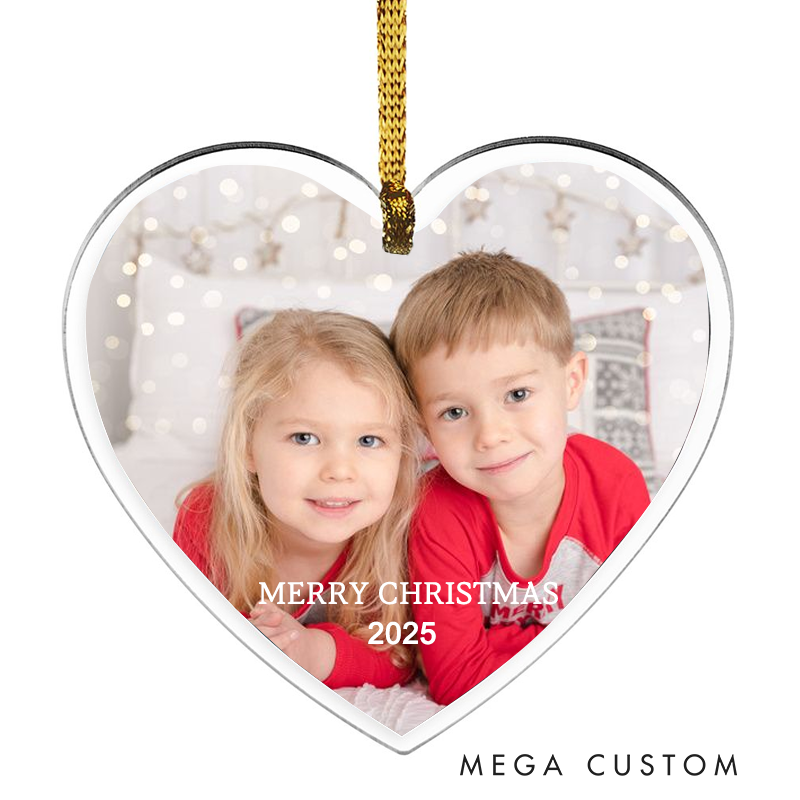 Personalized Photo Acrylic Christmas Ornament Home Decoration Christmas Gift