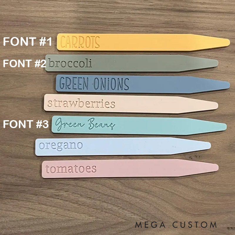 Personalized Plant Tag Garden Markers Acrylic Clear Plant Stakes Gardening Lovers Gift