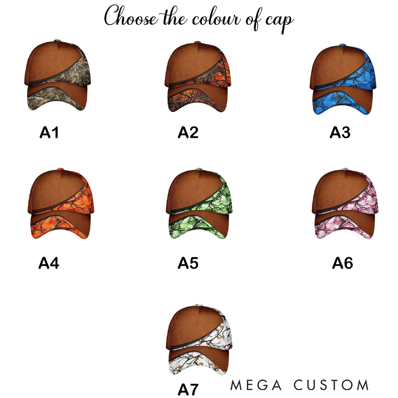 Personalized Hunting Cap for Dad Husband Dad Grandpa and Kid Outdoor Hunting Enthusiasts Hat Gift for Hunting Lover