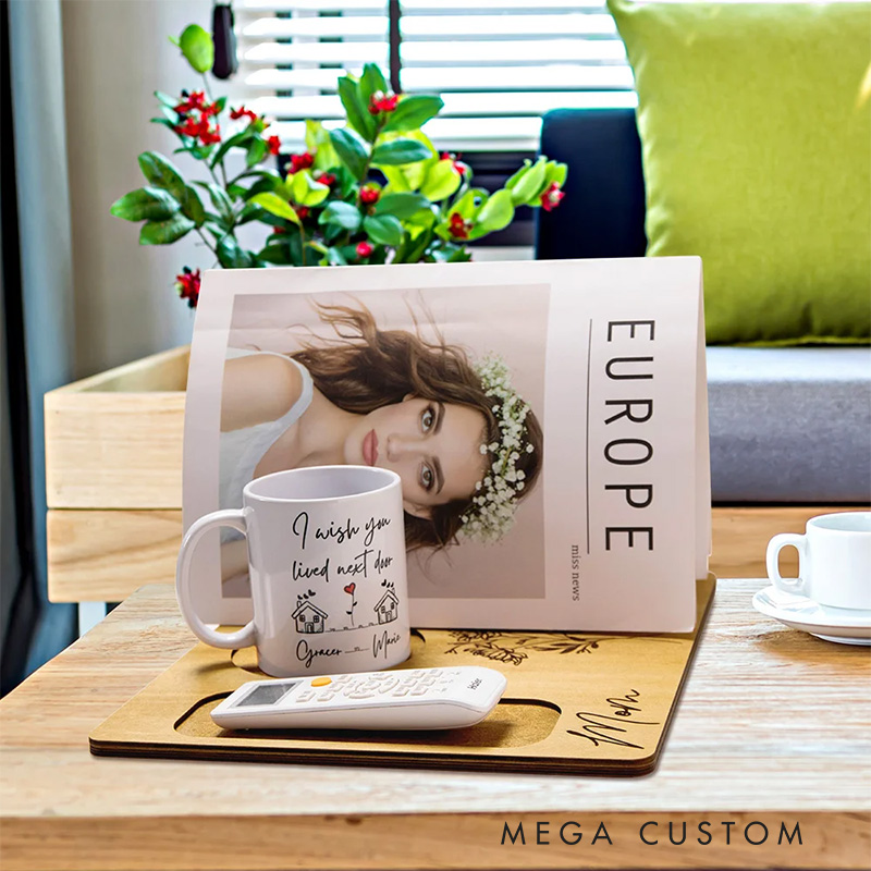 Personalized Birth Flower Wooden Book Stand Bookmark Set with Name Bookish Birthday Gift for Reader Book Lover Gift Librarian Gift