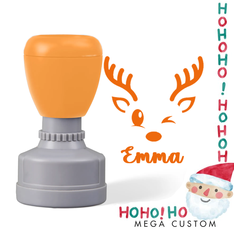 Personalized Christmas Elk Stamp Christmas Gift for Kids Christmas Toddler Gifts