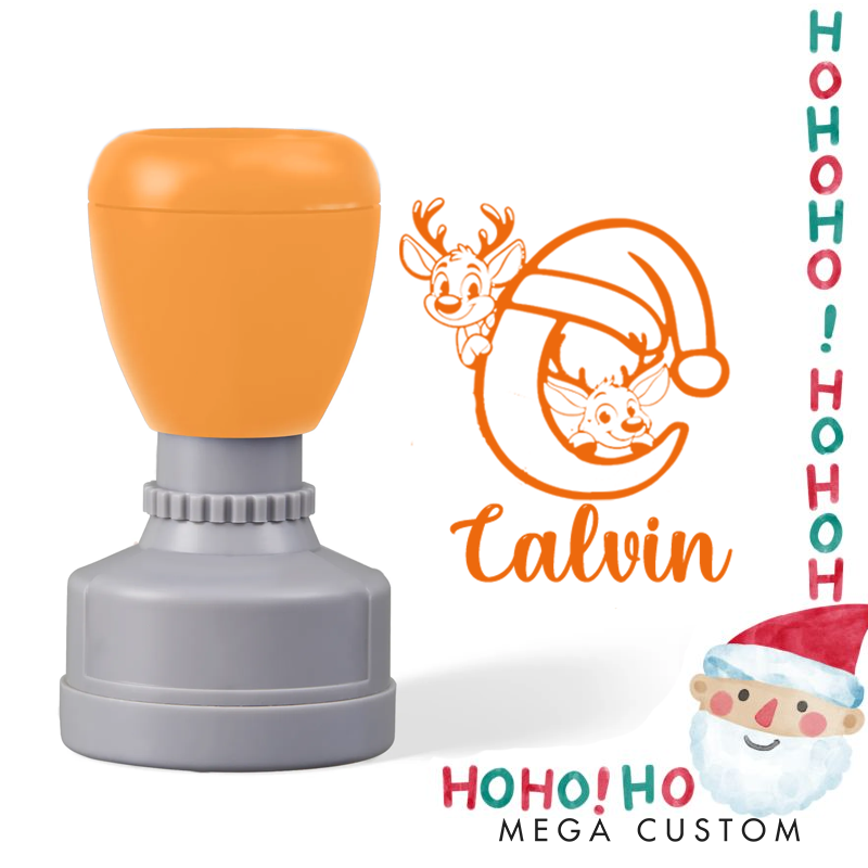 Personalized Christmas Monogram Alphabet Stamp Christmas Gift for Kids Christmas Toddler Gifts