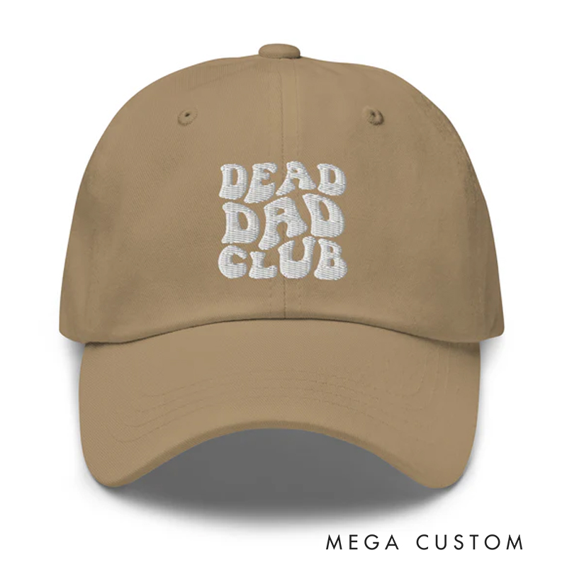 Personalized Dead Dad Club Hat Sympathy Gift for Loss of Dad