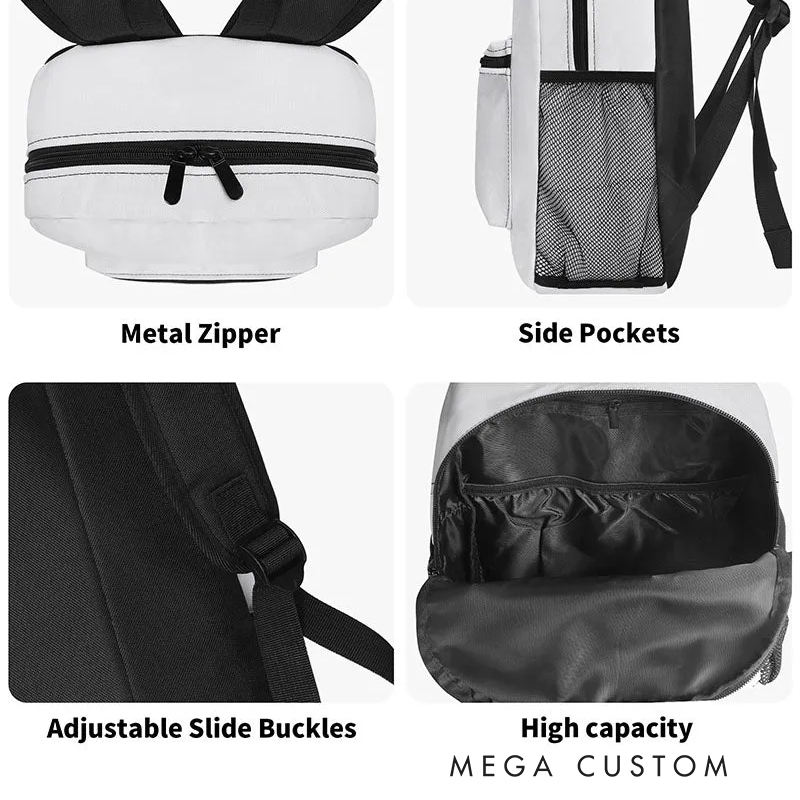 Personalized USA Baseball Themed Backpack with Custom Name and Number for Players and Fans  