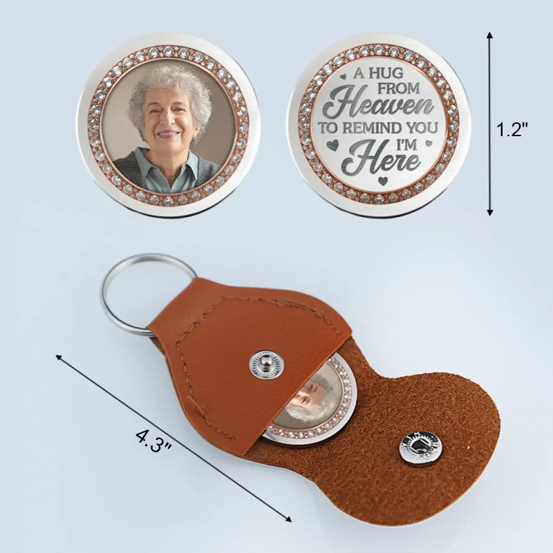 Personalized Photo Pocket Hug Memorial Sympathy Gifts for Loss of Loved One In My Heart Always With You