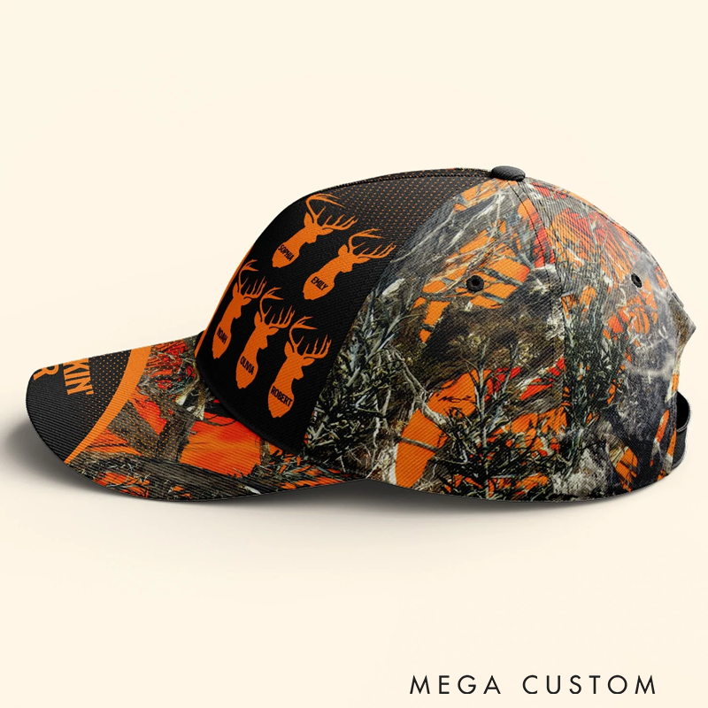 Personalized 3D Hunting Classic Cap Custom Dad Grandpa Father Hunting Cap Gift Hunting Enthusiasts