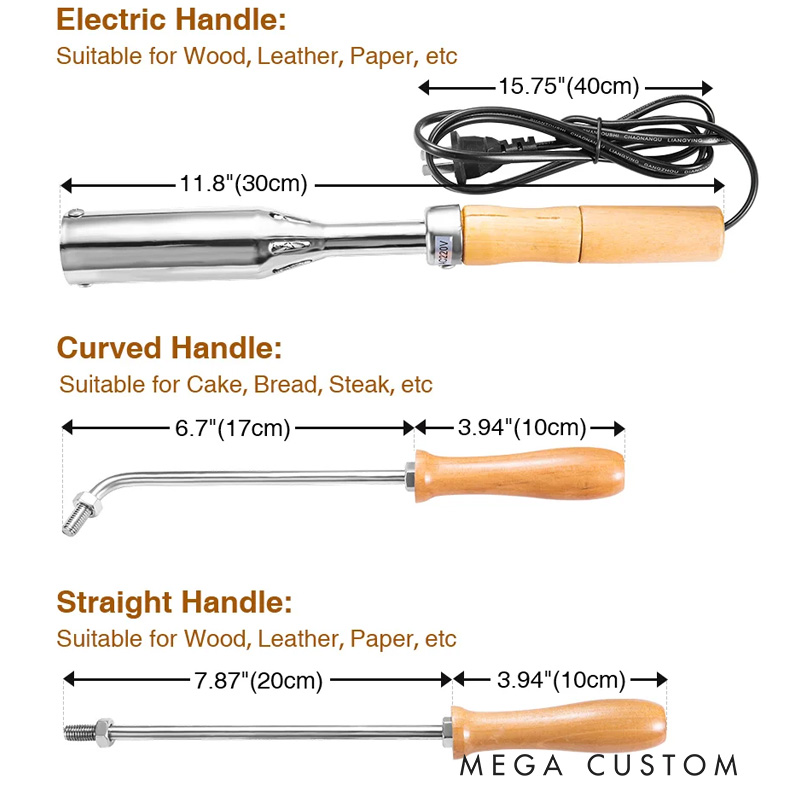 Personalized Electric Wood Branding Iron Stamp with Text Birthday Christmas Gift for Woodworker Baker Baking Lover Gift