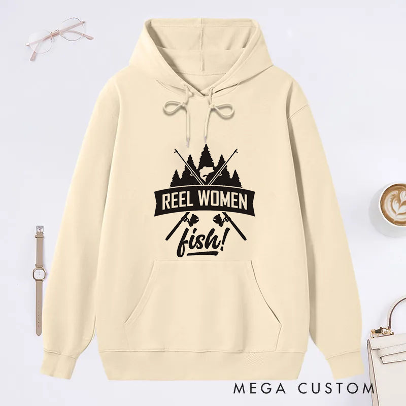 Funny Fishing Hoodie Fisherwoman or  Fisherwoman Hoodie Fishing Gift Gift for Girls Who Fish Gift for Fisherman Fishing Girls Gift  Comfortable and Stylish Gift for Female or Male Anglers and Outdoor Enthusiasts