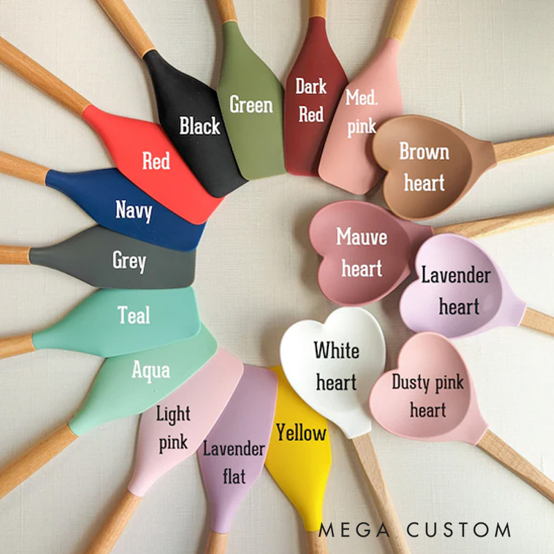 Personalized Wooden Spoon and Spatula Baking Tools with Name Engraved Baking Gift Box Set for Baker Baking Lover Gift