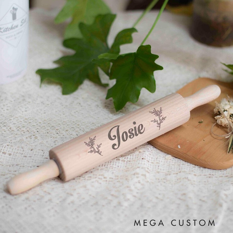 Personalized Silicone Baking Gift Box with Name Engraved Wooden Spoon and Spatula Set Home Baking Set for Baker Cooking Lover Baking Lover Gift