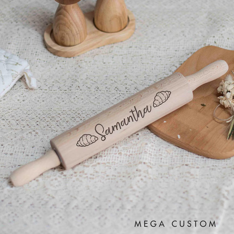 Personalized Teen Girl Birthday Gift Box with Name Engraved Rolling Pin and Spatula Set Home Baking Set for Baker Cooking Lover Baking Lover Gift