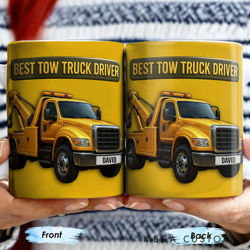 Personalized Kids Coffee Mug Best Tow Truck Lovers Christmas Gifts