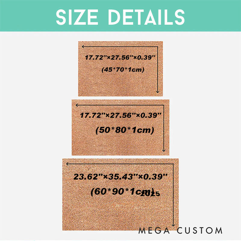 Personalized There’s Some Ho Ho Ho’s In This House Doormat Merry Christmas Welcome Mat Funny Santa Porch Rug Seasonal Coir Mat Festive Entryway Decor