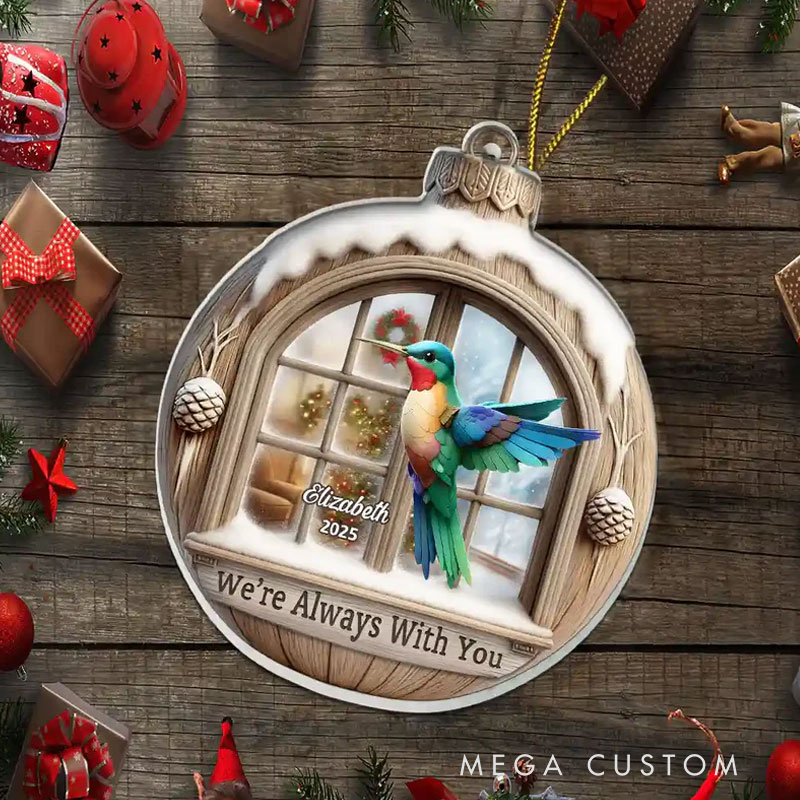 Personalized Acrylic Ornament Memorial I'm Always With You 3D Effect Christmas Ornament Loss of Loved One Gift 